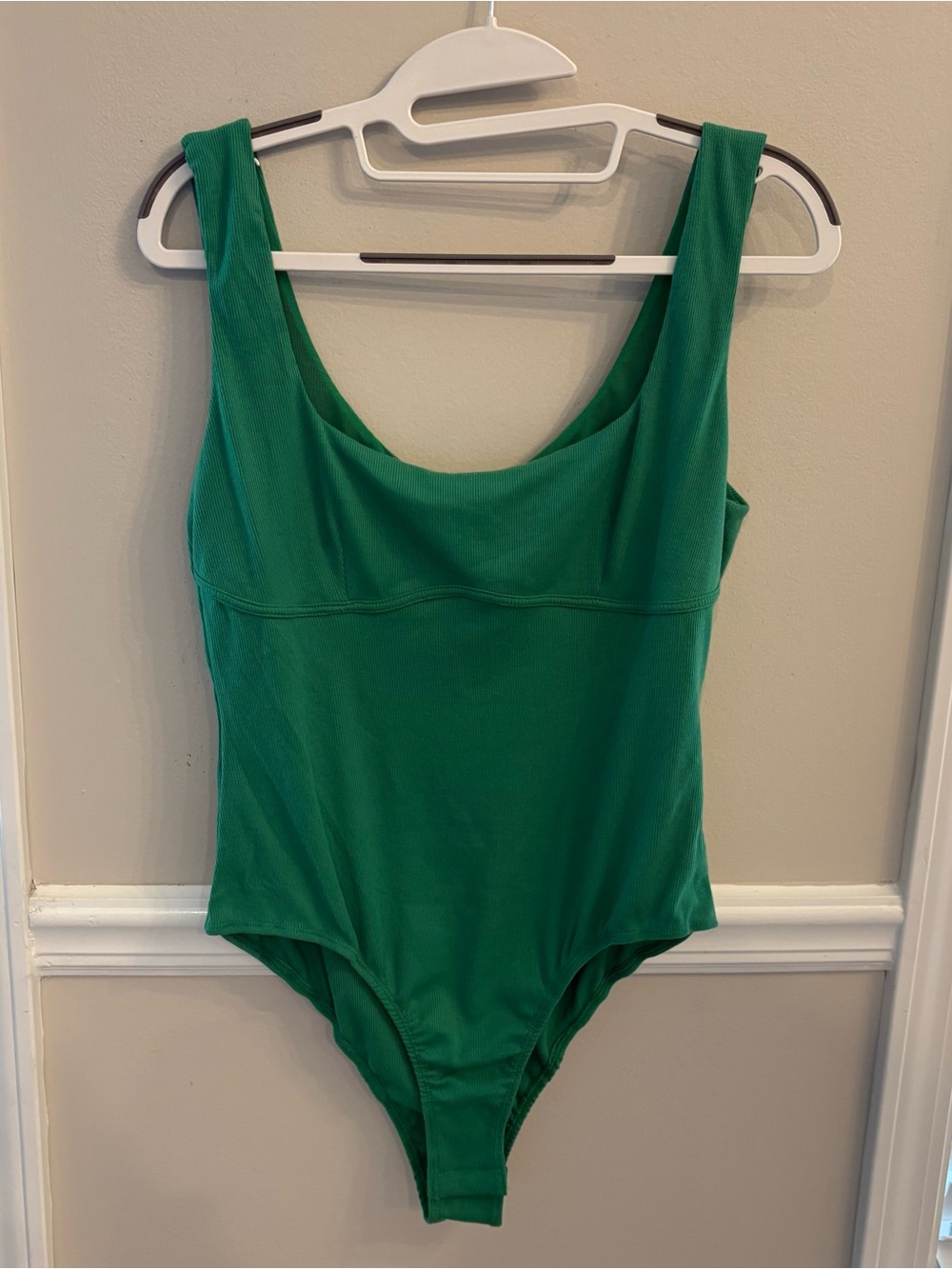 NWT Princess Polly Green Scoop Neck One-Piece Bodysuit Size 12